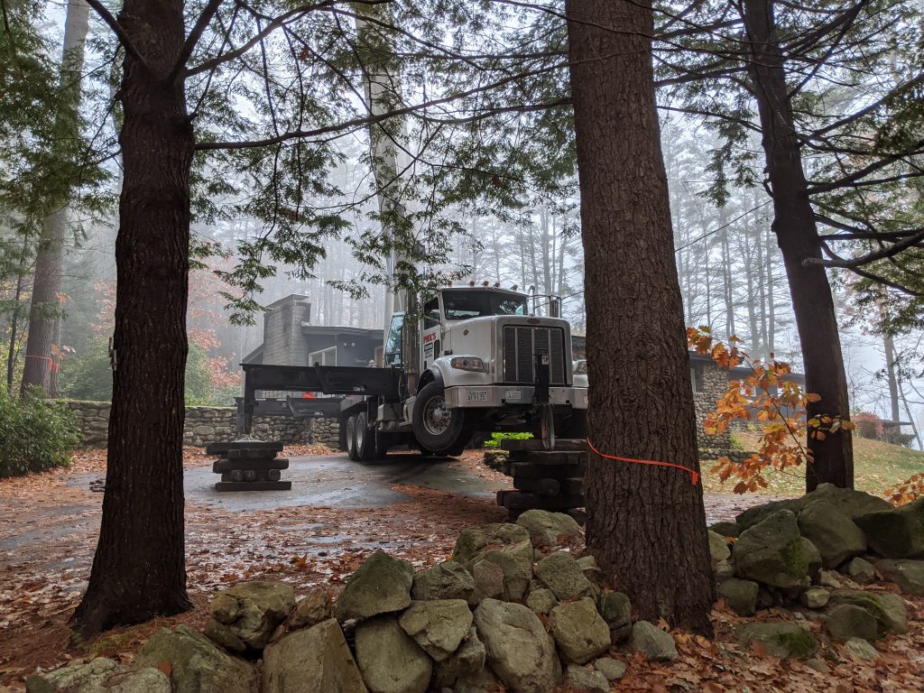 Tree work truck