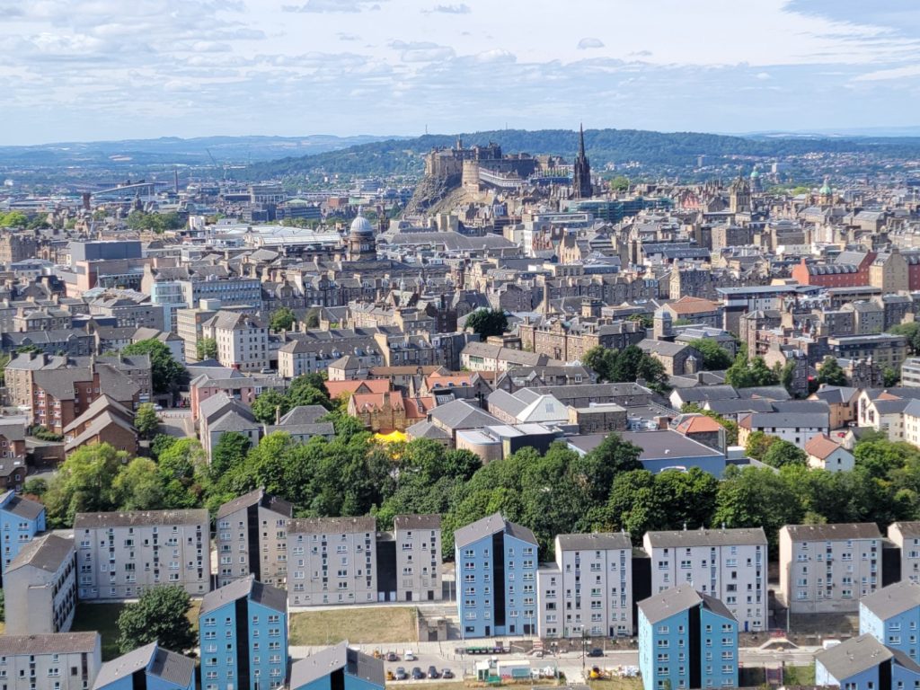 Edinburgh Castle from Holyrood Park