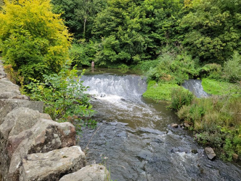 A very nice water sculpture on the Water of Leith Walkway